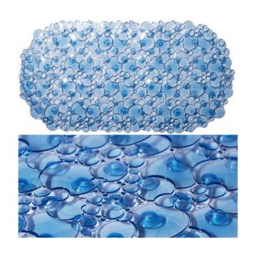 Croydex AH220724 Bubbles PVC Bath Mat Blue