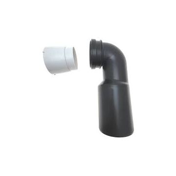 Roca  Pro/Basic  Pan outlet connector  AV0004800R Elbow Ø90x110mm for WC System  Roca AV0004800R