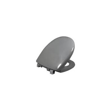 Twyford avalon seat and cover With stainless steel top fix hinges and stability buffers Grey AV7865GY