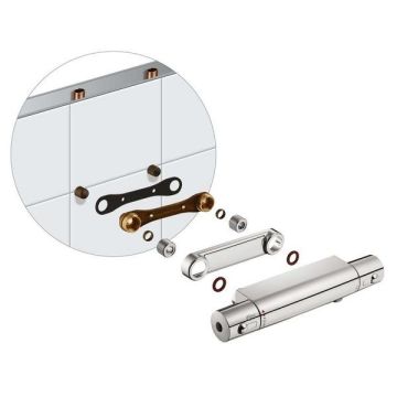 Ideal Standard  Fast fix wall bracket for use with bar valves with 150mm pipe centres  B8634AA