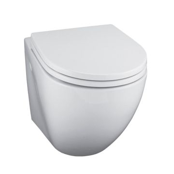 Bathstore Space zero two Toilet  plastic seat and cover