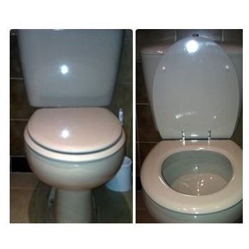REPLACEMENT BELLAVISTA-CAPRI TOILET SEAT AND COVER WHITE  REPLICA