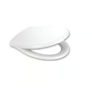 Carrara and Matta Nord Plus Inox thermoset toilet seat with cover metal hinge White Bemis Nord Toilet Seat 100452000 Bathroomsuites