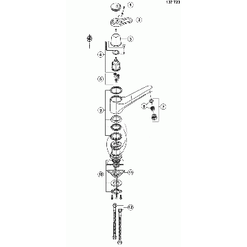 BLANCO ALKOR Lever  anthracite complete 125834 Post 01/1996 Models