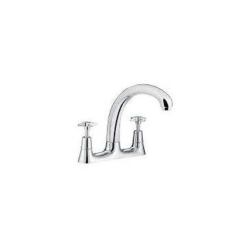 Bristan X Head Deck Sink Mixer Chrome Plated C58113