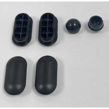 SET OF 6 BLACK BUFFERS