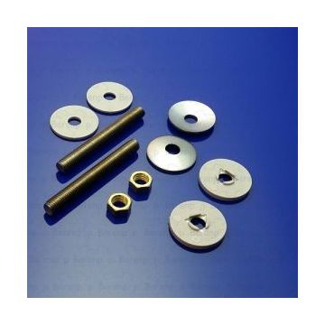 BZ5999 Pressalit Calmo-T Soft set of hard chrome hinges