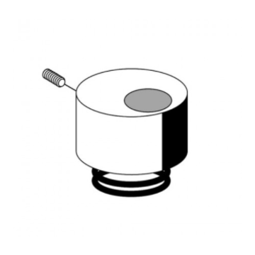 230420699 SCHELL operating hood with pressure spring for toilet flush fitting SILENT ECO chrome / 4021163143669