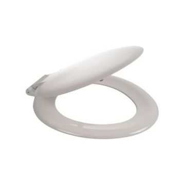 Celmac Wirquin SAXON - PLASTIC HINGES  Toilet Seat and cover with colour matched plastic hinge