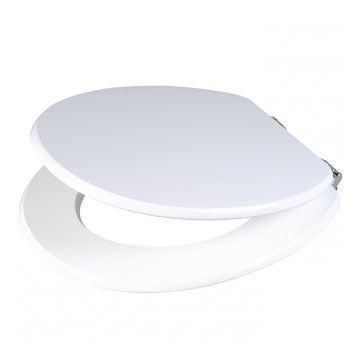 Celmac Wirquin Toilet Seat CAVALCADE, seat made of mdf SCL11WH / Wirquin Cavalcade Gloss White Toilet Seat