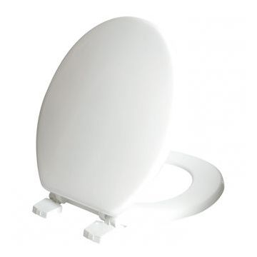Celmac Wirquin WOODY paramount Toilet Seat - Plastic hinges, seat & cover with plastic hinge - white