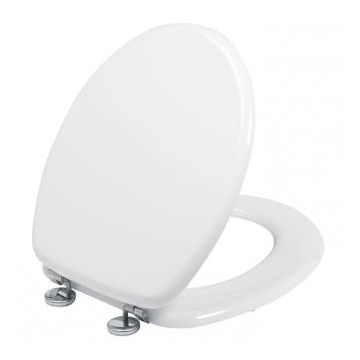 Celmac Wirquin WOODY Toilet Seat  - Stainless steel hinges, seat made of mouldwood 21230004