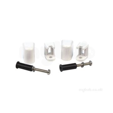 Celmac FTF11WH Top Fix Toilet Seat Hinge Pack, White