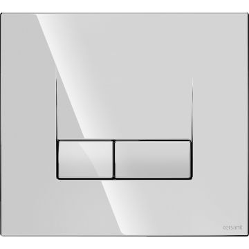 Cersanit base smart flush button Plate in Gloss Chrome K97-493