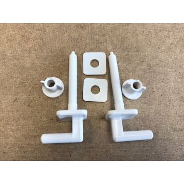 Cersanit Universal Toilet Seat Hinges Plastic not same as Twyford jupiter Hinges
