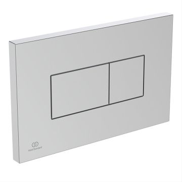 Ideal Standard  Solea P2 pneumatic dual flushplate, Ideal Standard - Brushed Chrome  R0110JG