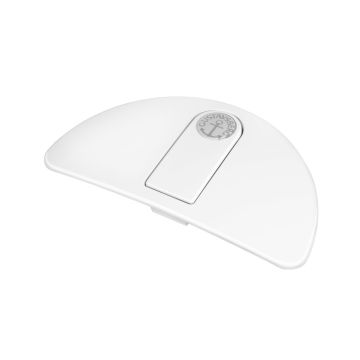 Cistern cover with flush button