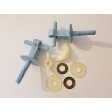 TWYFORDS 'CAPRICORN' TOILET SEAT HINGE PACK (CORNFLOWER BLUE) 