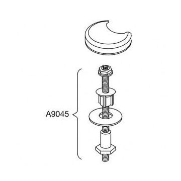 Pressalit Calmo 556 Universal Toilet Seat Hinge - D15999