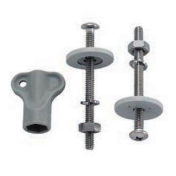 Diaqua Lava Lino 31169694 set of mounting garniture Soft Closer Toilet Seat Hinges