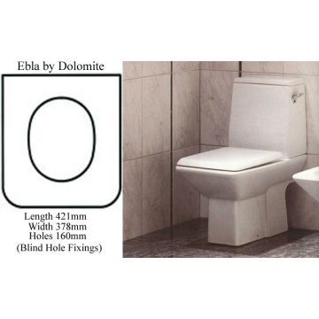 DOLOMITE  EBLA TOILET SEAT AND COVER