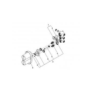Dornbracht hood thermostat spare parts 091111006, 09111100690
