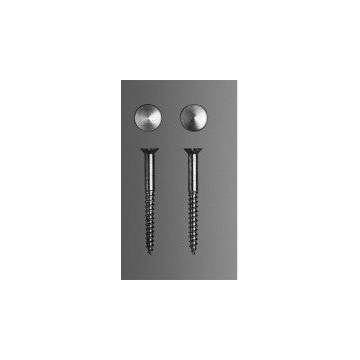 Duravit fastening fine brass with decorative button each pair