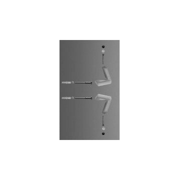 Duravit fastening kit 0067021000 for Stand-WC and urinal Fittings chrome