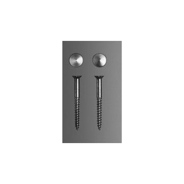 Duravit fastening white with decorative button each pair