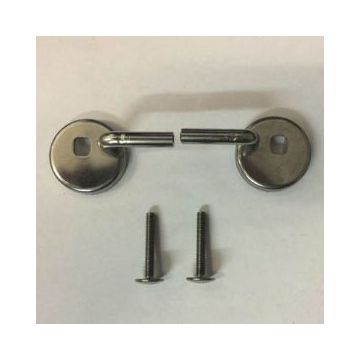 Duravit 0063051000 Happy-D/ Starck 2 Toilet Seat Hinge Set 