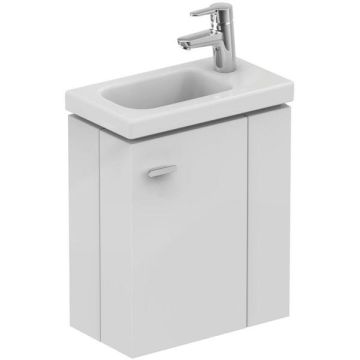 Ideal Standard Spares Concept Space 450 x 250mm wall hung Guest basin unit with L shaped door - Right hand - White -E0371WG