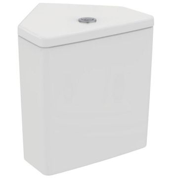 Ideal Standard  Ideal Standard i.life S corner close coupled cistern 4/2.6 litre dual flush valve bottom supply and internal overflow   E249901