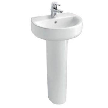 Ideal Standard  Concept Sphere 45cm hand rinse basin one taphole  E805501 PEDESTAL NOT INCLUDED