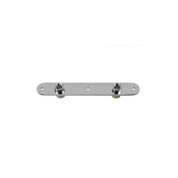 Back plate to fit the Thermostatic Bar Mixer Valve. 150mm pipe centres. Brass Chrome Plate. Also, we are always more than happy to see if we can match prices you may have seen elsewhere too!