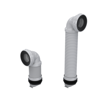 EXTENDABLE 90º BEND WC PAN