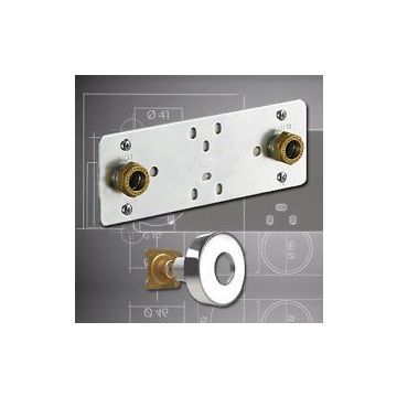 FIXING FITTING WALL PLATE KIT THERMOSTATIC SHOWER MIXER BAR value marflow pl8