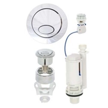 Fluidmaster Push Button Cable Dual-Flush Valve 51173 Toilet Cistern Flush  syphon spares