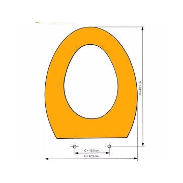 GALA-Espacio Toilet Seat and cover