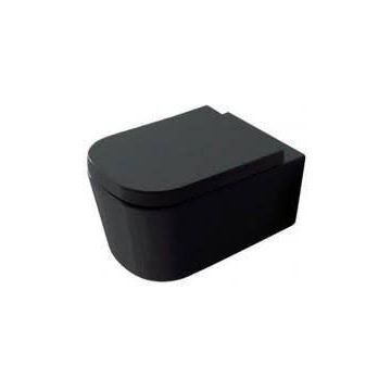 Galassia Meg11 Toilet seat, hard, soft-close, black 5455NE COLOUR BLACK