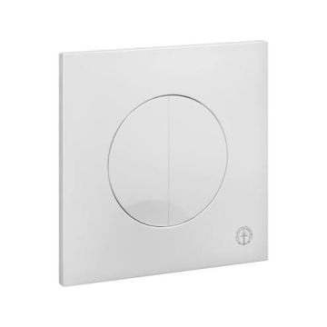 Gustavsberg Front operated 3/6l dual flush/push-button White plastic, round  GB1921102035