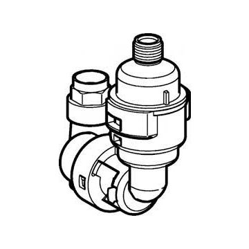 Geberit pressure reducing valve with pipe interrupter 241481001