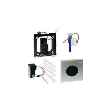Geberit Samba HyTronic urinal control contactless IR / network zinc die-cast, satin chrome-plated 116.021.46.1