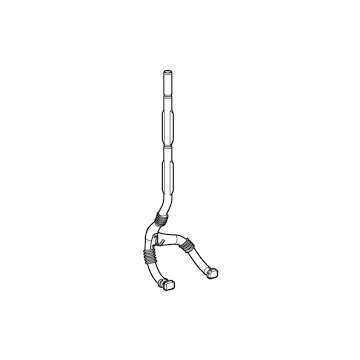 Geberit conduit pipe with branch 242.886.00.1 