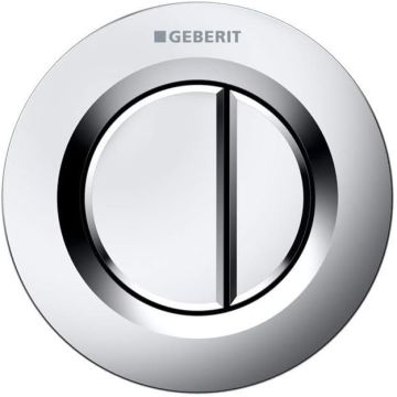 Geberit 116.043.46.1 01, Recessed, Remote Control for Dual Flush Pneumatic Button, for Sigma 8 cm Matt Chrome