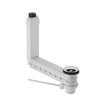 Geberit Clou 152.018.00.1 Drain and Overflow Pipe Fitting with Lever Actuator for Pop-Up Drain Fitting