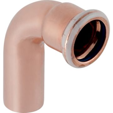 Mapress Copper Bend w/ Plain End FKM 45 d15mm Geberit Mapress Copper bend with plain end (FKM, blue): 45 d15mm