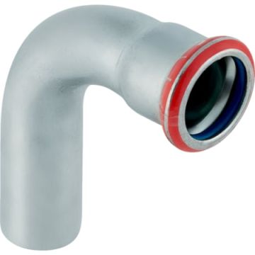 GEBERIT Mapress CSt. Bend Plain End FKM 90 d15mm