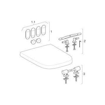 Geberit Selnova Square WC seat 502.725.00.1 Bathroomsuites