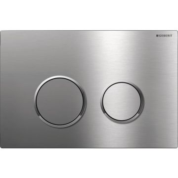 Geberit Sigma20 -115.889.SN.1  flush plate for 2-flush brushed stainless steel 115889SN1 / 115.882.SN