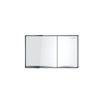 Geberit Sigma60 Dual Flush Plate - White Glass 115.640.SI.1